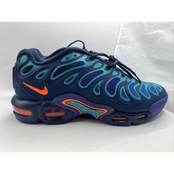 Nike Air Max Plus Drift Men's Shoes Midnight Navy Total Orange FD4290-400 Size 9
